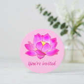 はすの花との誕生会のヨガ 招待状 (スタンド正面)