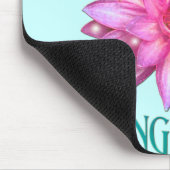 はすの花のデザインのNam Myoho Renge Kyo マウスパッド (コーナー)