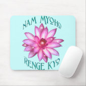 はすの花のデザインのNam Myoho Renge Kyo マウスパッド (マウス)