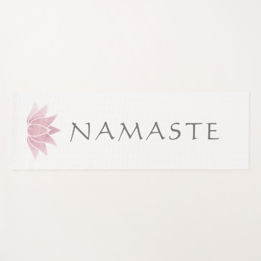はすの花のナマステのヨガのインストラクターのミニマリスト ヨガマット (正面(横))