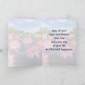 はすの花のハッピーバースデーカード カード (内部)