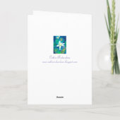 はすの花のハッピーバースデー カード (裏面)