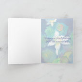 はすの花のハッピーバースデー カード (内部)