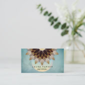 はすの花のヨガのインストラクターの黙想のホリスティック 名刺 (スタンド正面)