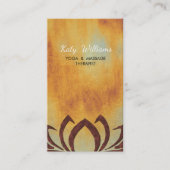 はすの花のヨガのインストラクターの黙想のホリスティック 名刺 (正面)