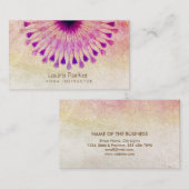 はすの花のヨガのインストラクターの黙想のホリスティック 名刺 (正面/裏面)