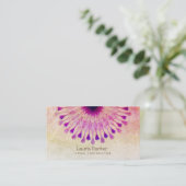 はすの花のヨガのインストラクターの黙想のホリスティック 名刺 (スタンド正面)