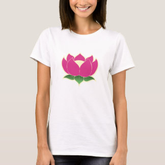 はすの花の女性ワイシャツ Tシャツ