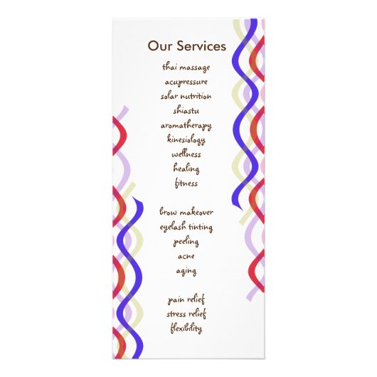 はすの花の水彩画のヨガの治療のホリスティック ラックカード (裏面)