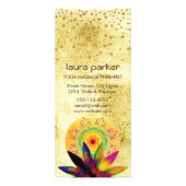 はすの花の水彩画の治療のホリスティックな健康 ラックカード (正面)