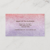 はすの花の水彩画の治療の黙想のヨガ 名刺 (裏面)