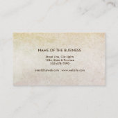 はすの花の水彩画の黙想のヨガのインストラクター 名刺 (裏面)