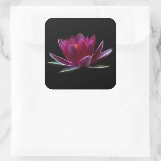 はすの花の水生植物 スクエアシール (バッグ)