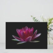 はすの花の水生植物 便箋 (スタンド正面)