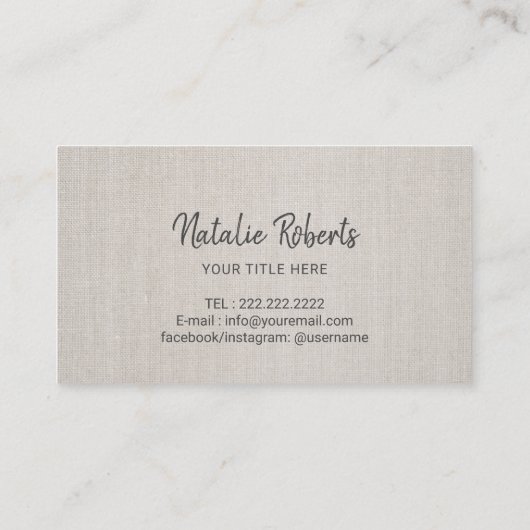 はすの花の金ゴールドのストライプのエレガントなリネンサロンのスパ 名刺 (裏面)