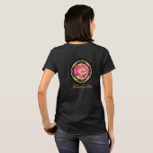 はすの花のTシャツのナマステ Tシャツ (裏面フル)