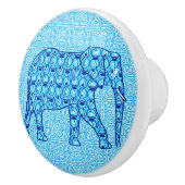 はすの花象-ターコイズ セラミックノブ (右)