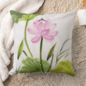 はすの花2の水彩画の絵画 クッション (ブランケット)