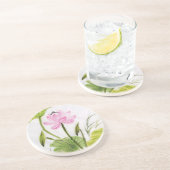 はすの花2の水彩画の絵画 コースター (側面)