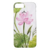 はすの花2の水彩画の絵画 Case-Mate iPhoneケース (裏面)