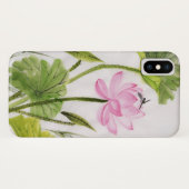 はすの花2 2の水彩画の絵画 Case-Mate iPhoneケース (裏面(横))