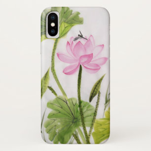 はすの花2 2の水彩画の絵画 iPhone X ケース