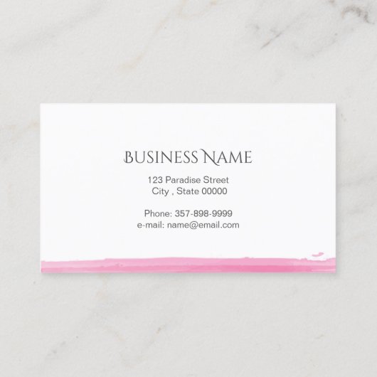 はすの花 名刺 (裏面)