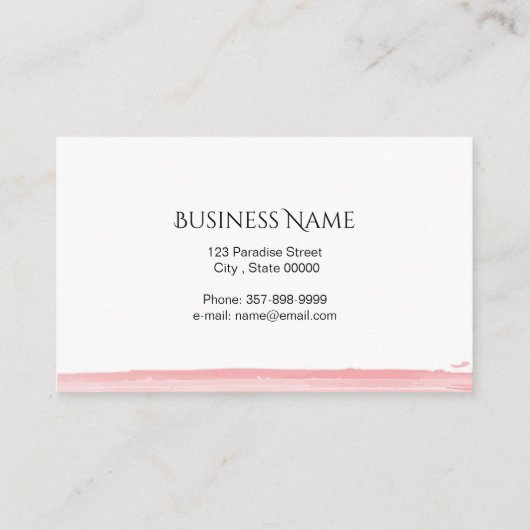 はすの花 名刺 (裏面)