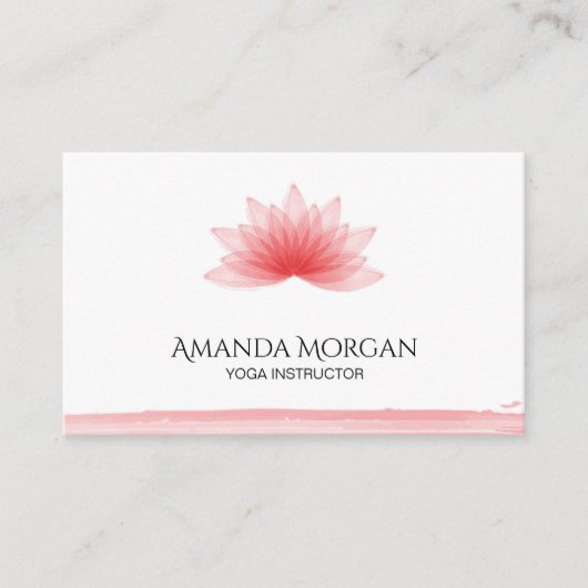 はすの花 名刺 (正面)