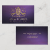 はすの霊気の治療の記号そして手 名刺 (正面/裏面)