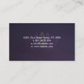 はすの霊気の治療の記号の紫色の金ゴールド 名刺 (裏面)