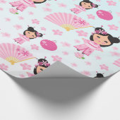 はすプリンセスおよび桜の花 ラッピングペーパー (角)