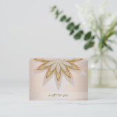 はすヘアーサロンおよびスパのギフト券 割引カード (スタンド正面)