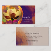 はすヨガのインストラクターの黙想の禅のペンキ 名刺 (正面/裏面)