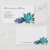 はす名刺(青い) 名刺 (正面/裏面)