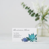 はす名刺(青い) 名刺 (スタンド正面)