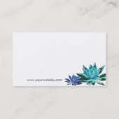 はす名刺(青い) 名刺 (裏面)