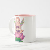 "はす妖精"のマグ ツートーンマグカップ (正面左)