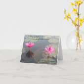 はす庭のメッセージカード カード (黄色い花)