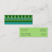 はす新しい: 青緑場面 スキニー名刺 (正面/裏面)