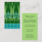 はす新しい: 青緑場面 名刺 (正面/裏面)