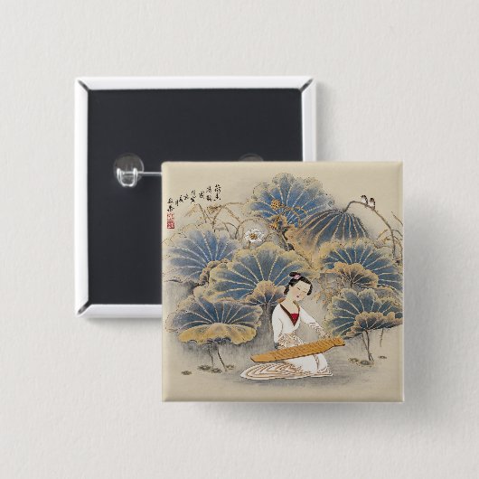 はす池による音楽を遊ぶこと 缶バッジ (正面&裏面)