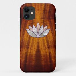 はす花が付いているKoa炎にあてられた木 iPhone 11 ケース