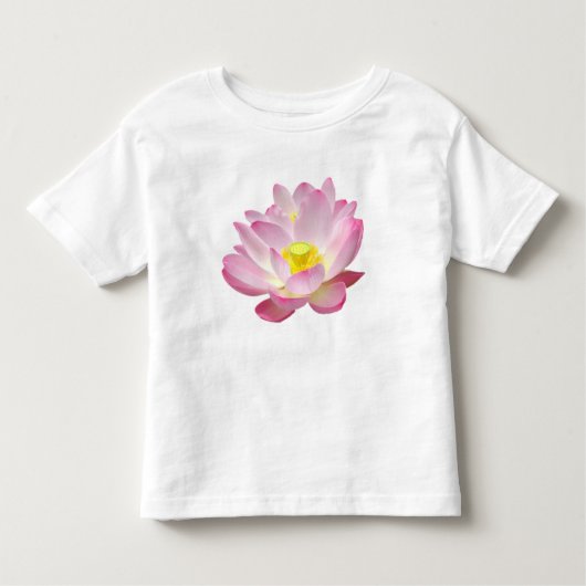 はす花だけ + あなたの文字及びアイディア トドラーTシャツ (正面)