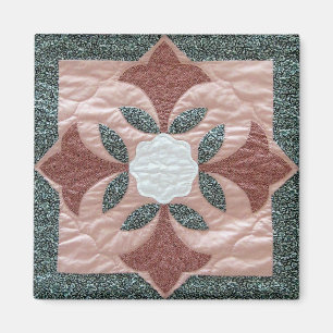 はす花のキルト マグネット