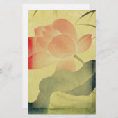 はす花の文房具 便箋 (正面/裏面)