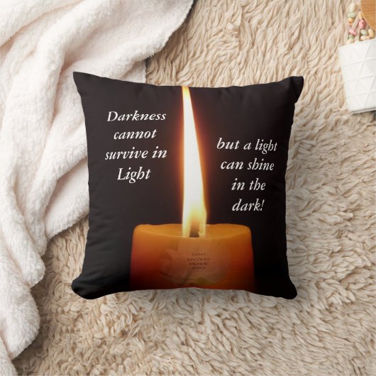 はす蝋燭およびNMRKのSGIの仏教の枕 クッション (ブランケット)