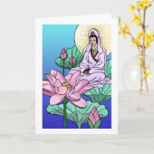 はす カード (黄色い花)