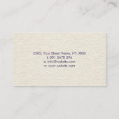 はす-キャンバスのアメジストそして金ゴールド 名刺 (裏面)