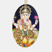はすGANESHA TANJORE絵画 セラミックオーナメント (左)